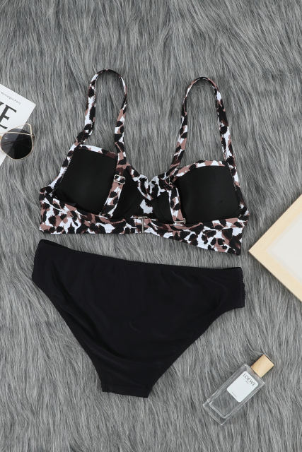 Leopard Twisted Bust Bikini Set LC43334-20