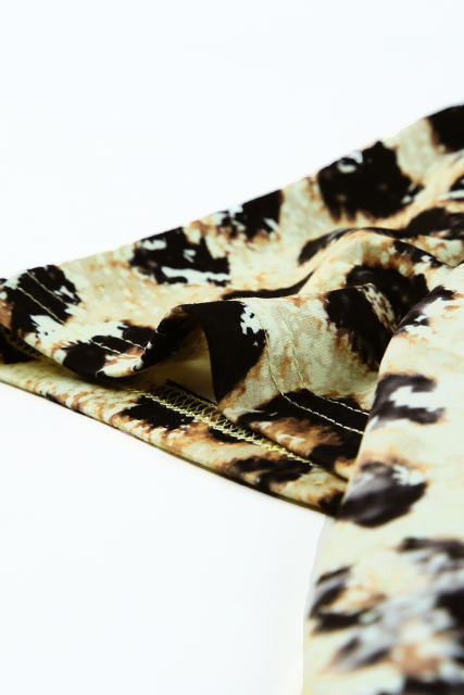 Leopard Bleached O-neck Short Sleeve T Shirt LC25219744-20