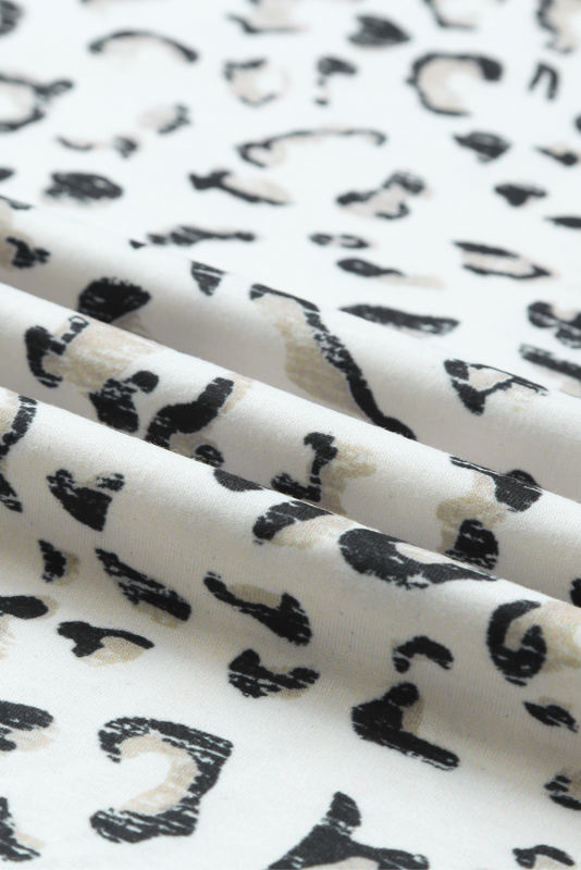 Leopard Fuzzy Print Contrast Trim Tank Top  LC2568287-20