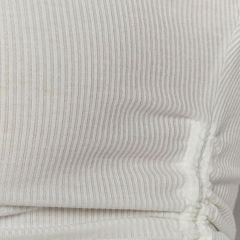 White Sides Drawstring Short Sleeve Crop Top TQK210630-1