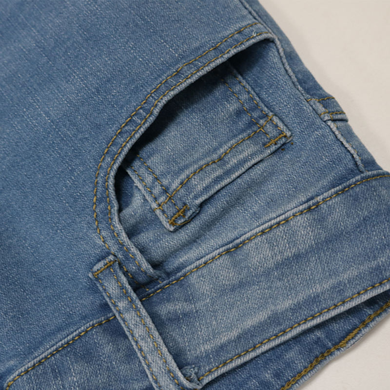 Fashion Print Skinny Jeans in Sky Blue TQV510004-30