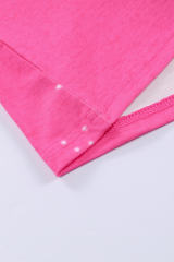 Rose Full of Mama Letter Print Tie Dye Tee LC25219872-6