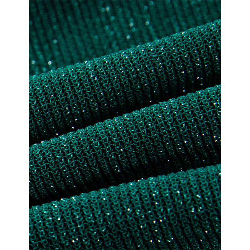 Dark Green Side Pleated Spaghetti Straps Mini Club Dress TQK311332-36