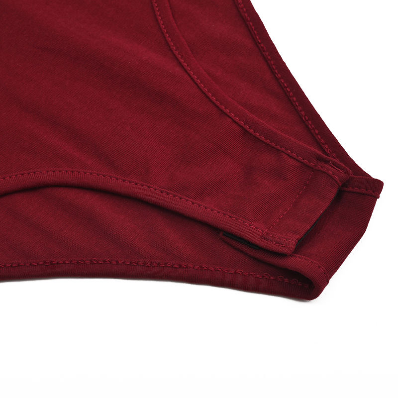 Wine Zip Up Long Sleeve Bodysuit TQK550148-103