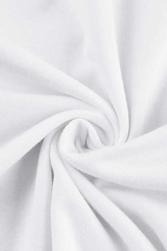 White Men\'s Solid Crew Neck Sleeveless Top MC256180-1