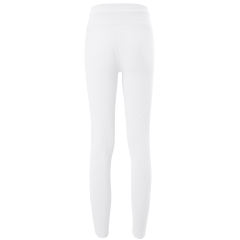 White Seamless Stand Collar Jacket with Pant Yoga Set TQK710415-1