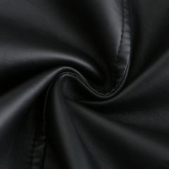 Black Zipper &amp; Bandage PU Leather Jacket TQK280142-2
