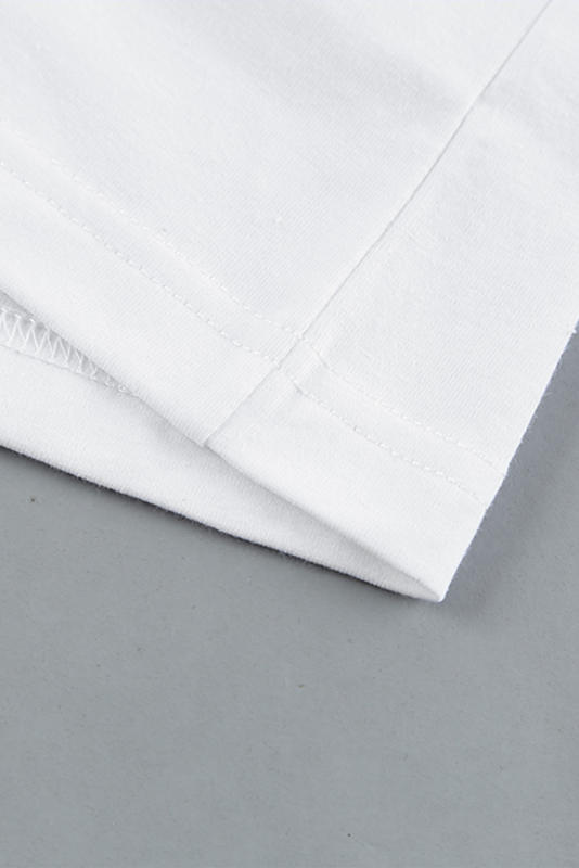 White Men\'s Solid Crew Neck Sleeveless Top MC256180-1