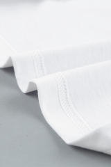 White Men\'s Solid Crew Neck Sleeveless Top MC256180-1