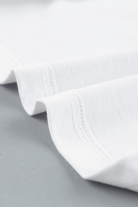 White Men\'s Solid Crew Neck Sleeveless Top MC256180-1