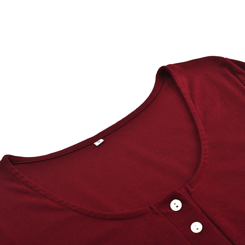 Wine Zip Up Long Sleeve Bodysuit TQK550148-103
