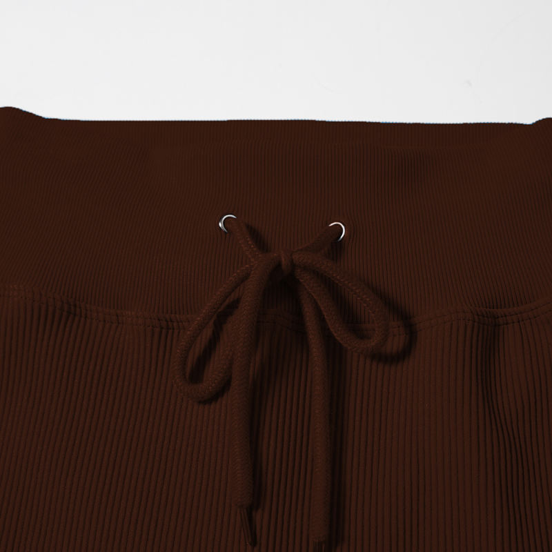 Coffee Seamless Stand Collar Jacket with Pant Yoga Set TQK710415-15