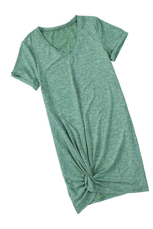 Green The Triblend Side Knot Dress LC220784-9