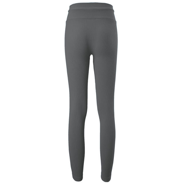Gray Seamless Stand Collar Jacket with Pant Yoga Set TQK710415-11