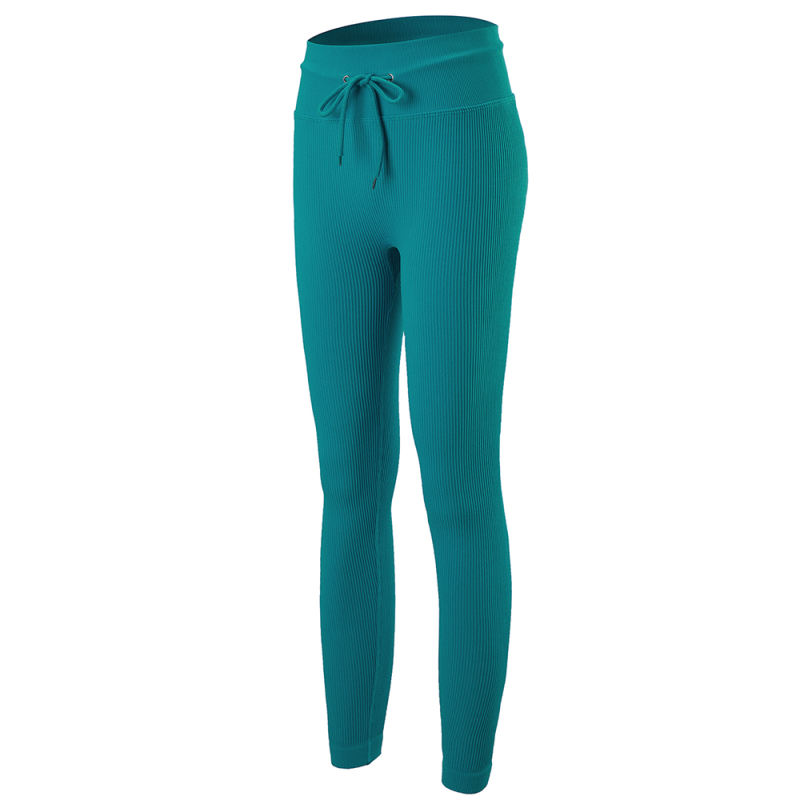 Aquamarine Seamless Stand Collar Jacket with Pant Yoga Set TQK710415-45