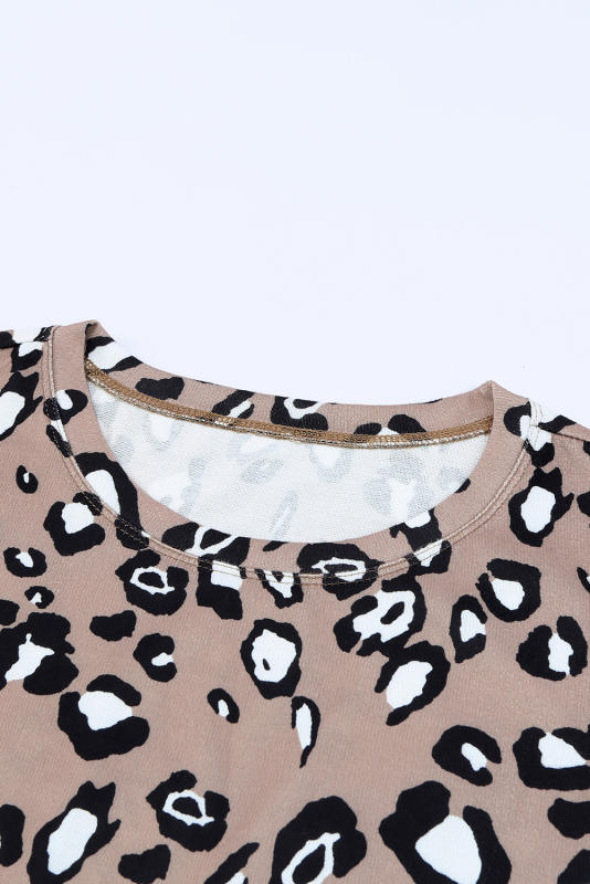 Leopard Print Crew Neck Tank Top LC2565188-20