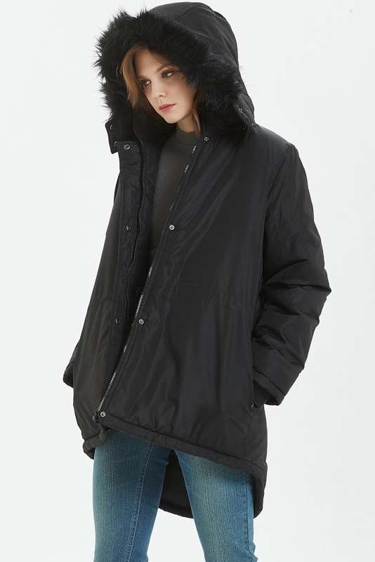 Black Breitenbush Hooded Parka LC85405-2