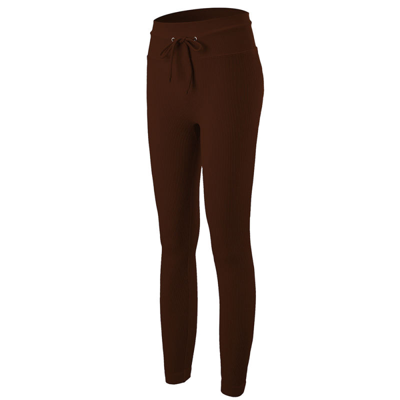 Coffee Seamless Stand Collar Jacket with Pant Yoga Set TQK710415-15