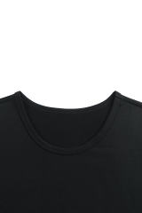 Black Solid O Neck Slim-fit Men\'s Tank Top MC256181-2