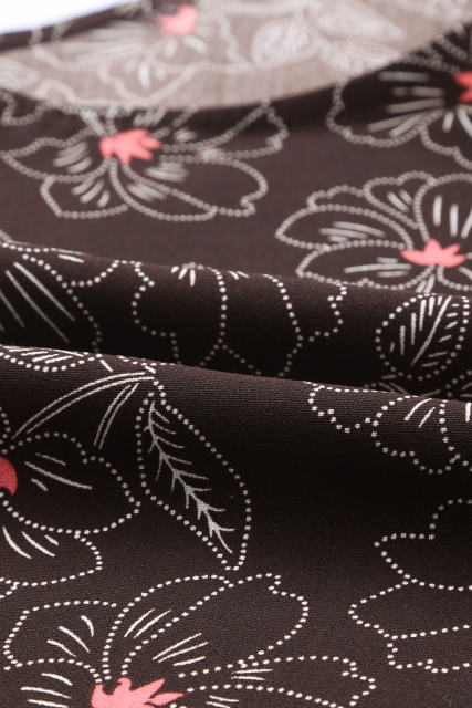 Brown Floral Print Spaghetti Strap Racerback Tank Top LC2567780-17