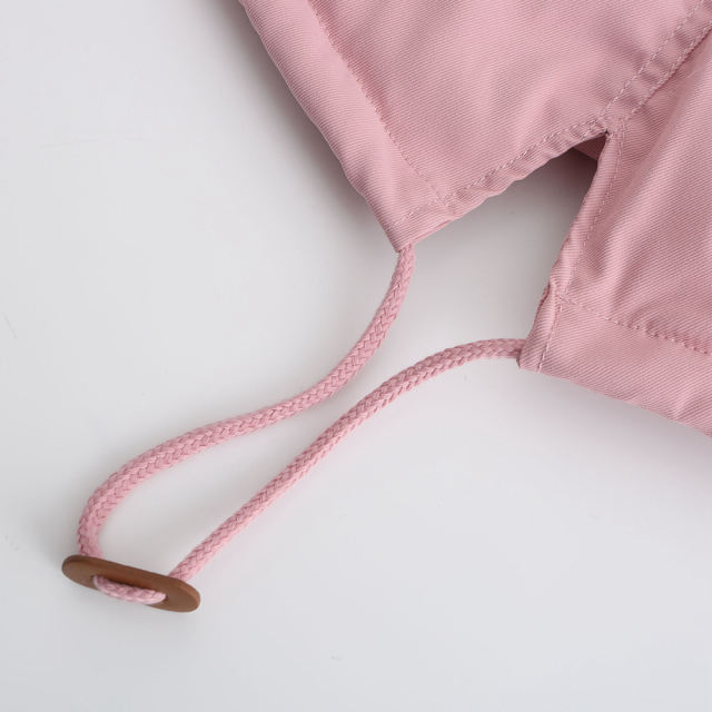 Pink Fur Collar Warm Hooded Parka Coat TQK280129-10