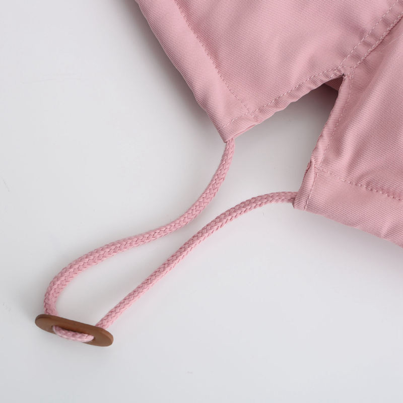 Pink Fur Collar Warm Hooded Parka Coat TQK280129-10