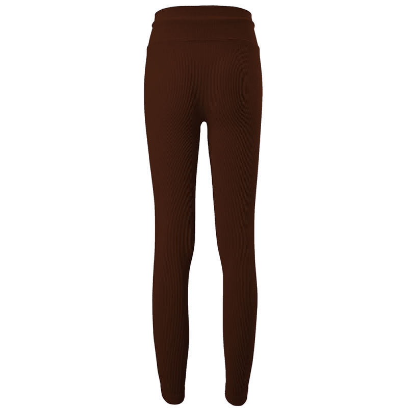 Coffee Seamless Stand Collar Jacket with Pant Yoga Set TQK710415-15