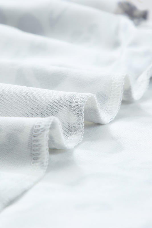 Gray Leopard Print Crew Neck Tank Top LC2565188-1011