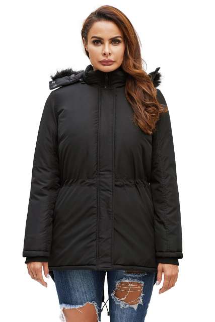 Black Breitenbush Hooded Parka LC85405-2