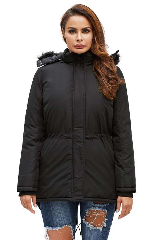 Black Breitenbush Hooded Parka LC85405-2