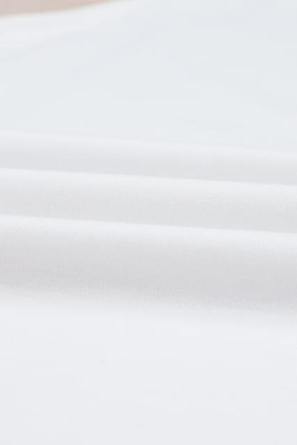 White Plain Halter Neck Tank Top LC2567064-1