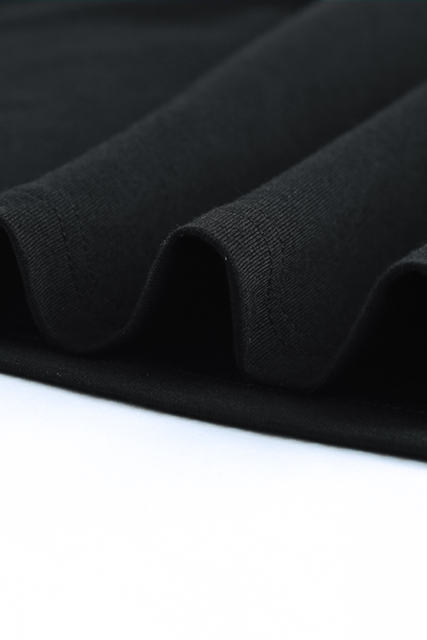 Black Solid O Neck Slim-fit Men\'s Tank Top MC256181-2