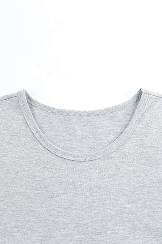 Gray Solid O Neck Slim-fit Men\'s Tank Top MC256181-11