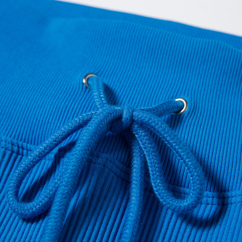Blue Seamless Stand Collar Jacket with Pant Yoga Set TQK710415-5