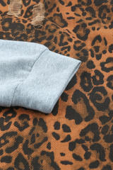 Leopard Ripped Hooded Denim Jacket LC788145-20