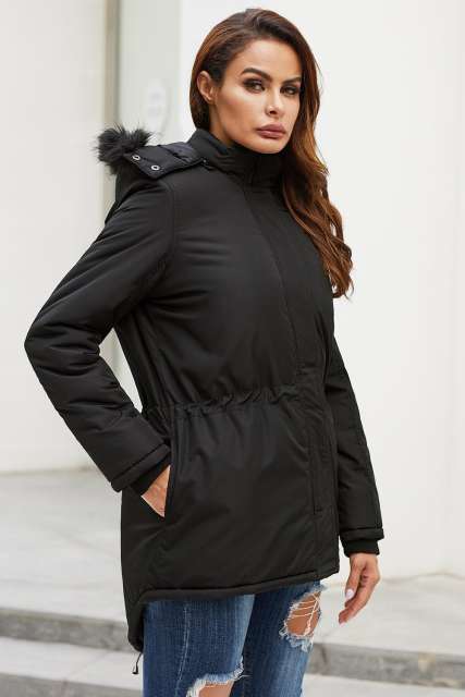 Black Breitenbush Hooded Parka LC85405-2