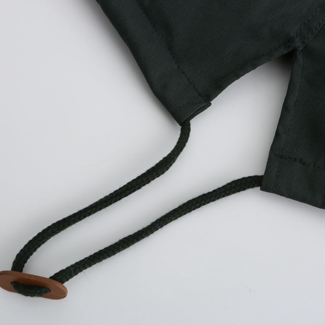 Dark Green Fur Collar Warm Hooded Parka Coat TQK280129-36