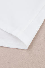 White Plain Halter Neck Tank Top LC2567064-1