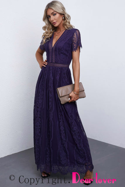 Fill Your Heart Lace Maxi Dress  LC611316-5