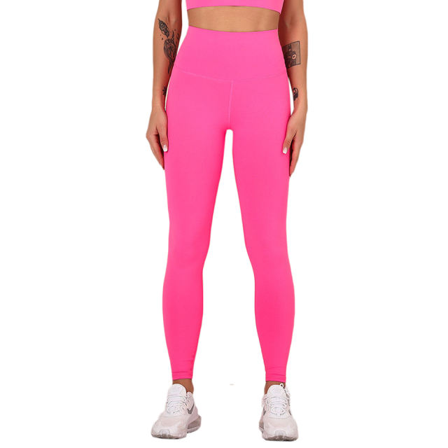 Rosy Sides Drawstring Short Sleeve Yoga Pant Set TQK710243-6