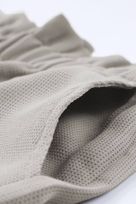 Gray Linen Mix Paper Bag Shorts LC731168-11