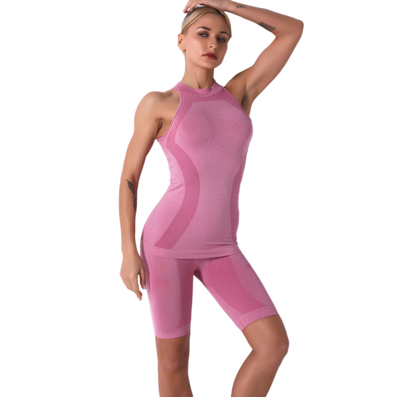 Cameo Seamless Sleeveless Tank Sports Set TQE00136-47
