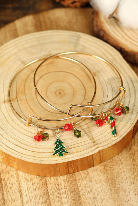 Christmas Tree Beading Pendant Bracelet BH011874-9