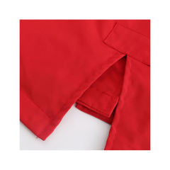 Red Weatherproof Hooded Outdoor Rainproof Coat TQK280160-3