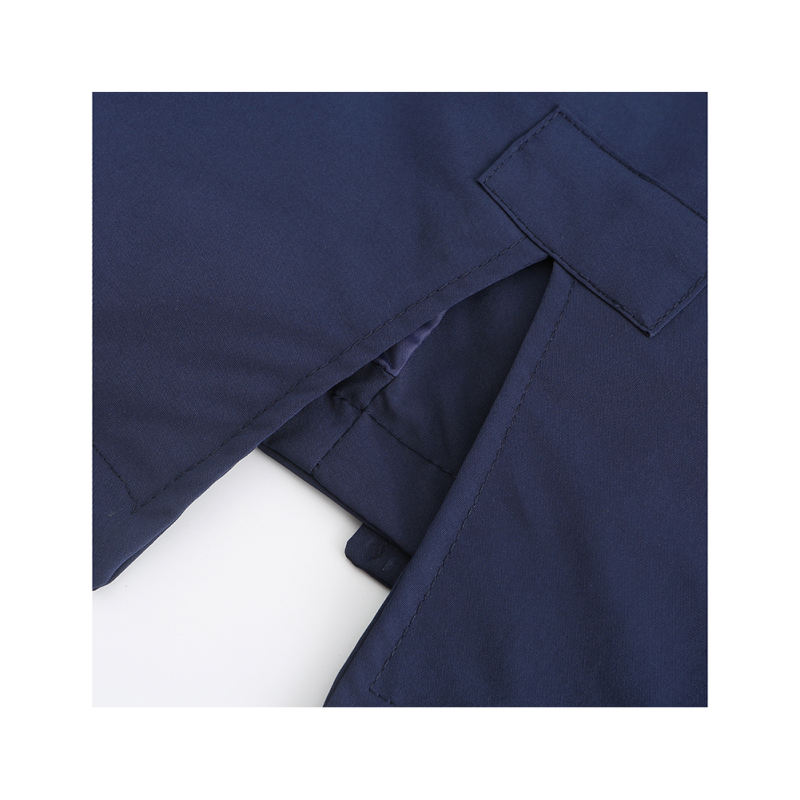 Navy Blue Weatherproof Hooded Outdoor Rainproof Coat TQK280160-34