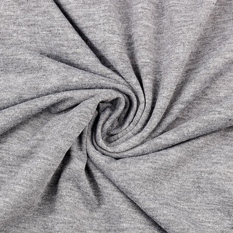 Gray Drawstring Hoodie with Pant Set TQK710131-11