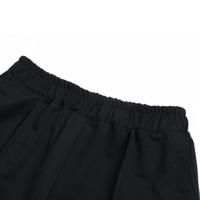 Black Hollow Out Long Sleeve Crop Top with Pant Set TQF711003-2