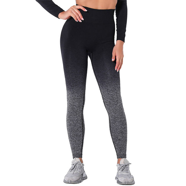 Black Gradient Long Sleeve Sports Set TQE00131-2