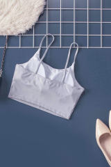 Gray Wireless Seamless Sport Yoga Bra Crop Tank LC264040-11