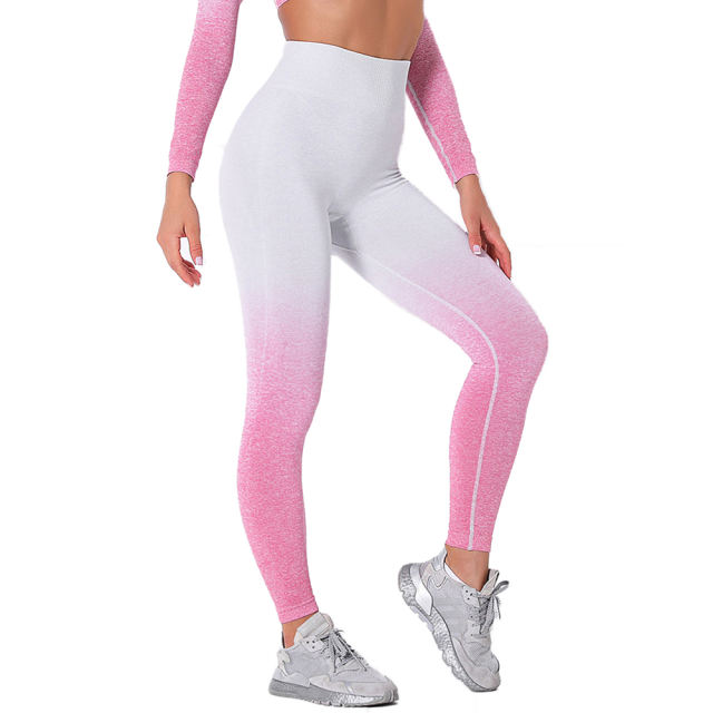 Pink Gradient Long Sleeve Sports Set TQE00131-10